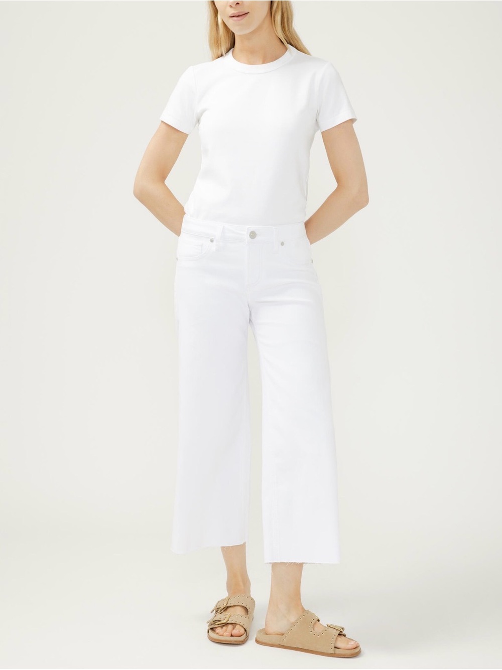 Silver Jeans Suki Wide-Leg Crop, Curvy Mid-Rise Jeans